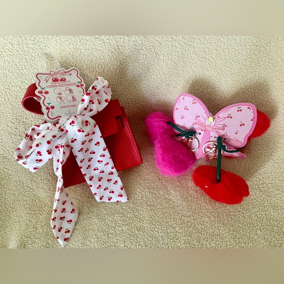 Accessories - Mini Bag and Cherry Bag Charm / Key Ring NWT